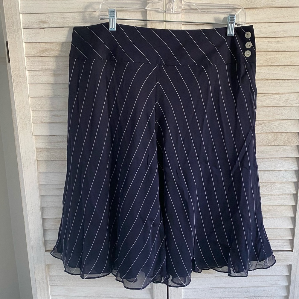 Ralph Lauren Size 14 100% Silk Nautical Skirt